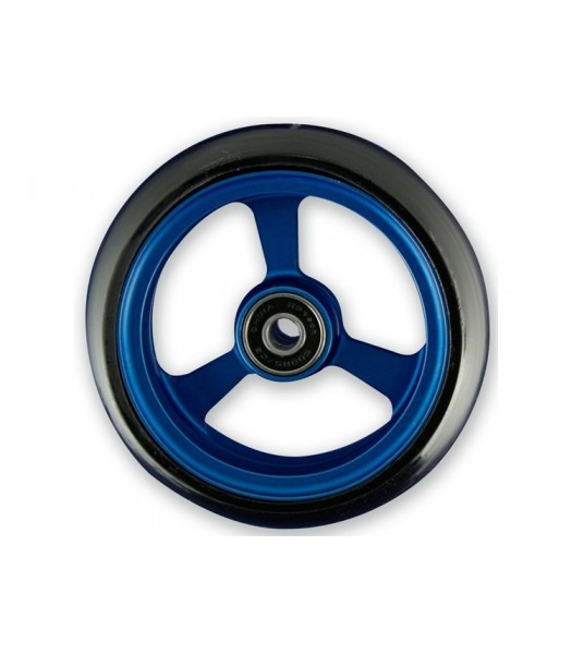 5 Inch Frogs Legs Aluminium Wheelchair Caster - Blue
